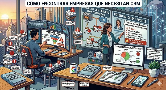 Cómo encontrar empresas que necesitan CRM